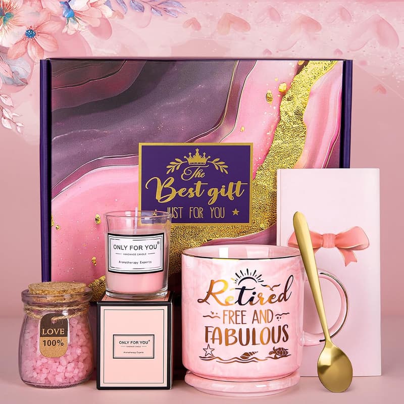 Happy Retirement Gift Basket for Women - Free and Fabulous