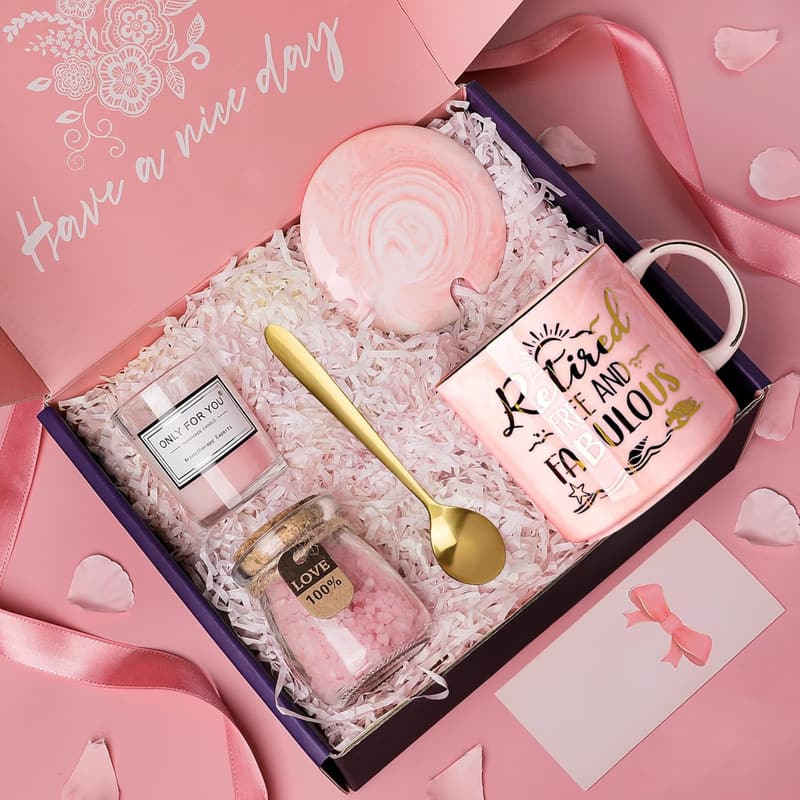 Happy Retirement Gift Basket for Women - Free and Fabulous