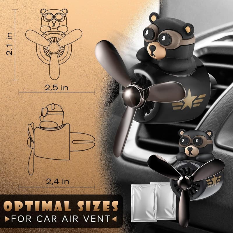 Airplane Car Air Freshener Vent Clip – Fun Pilot Design