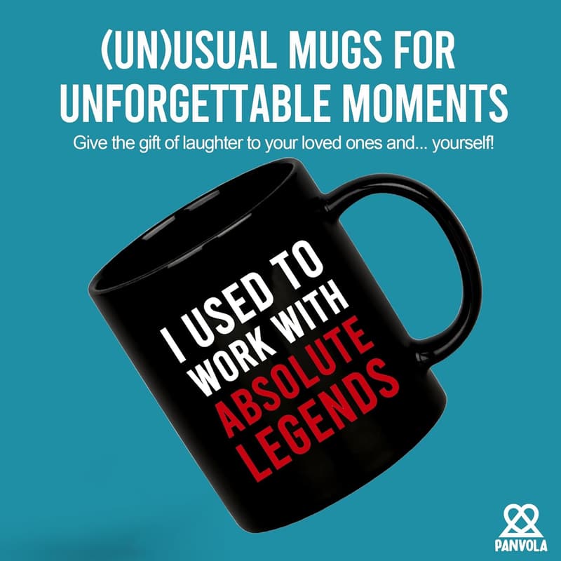 Retirement Gift: Ceramic Coffee Mug for Colleague (11 oz, Black)