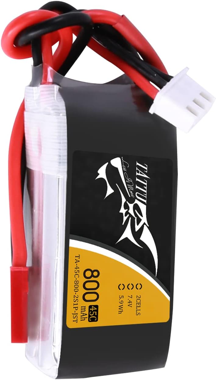 800mAh 7.4V 45C 2S1P LiPo Battery for Torrent 110 FPV
