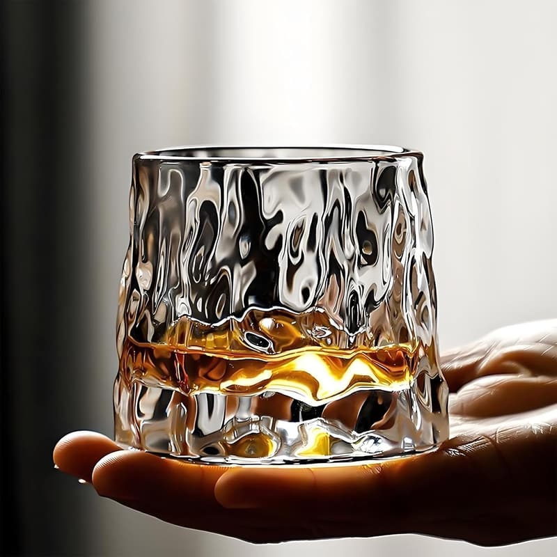 Premium 10oz Crystal Whiskey Glass Set of 3 for Bourbon/Cocktails