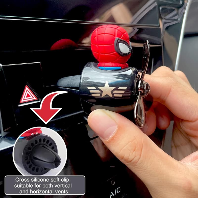 Cute Cartoon Pilot Car Air Freshener Diffuser - 1pcs