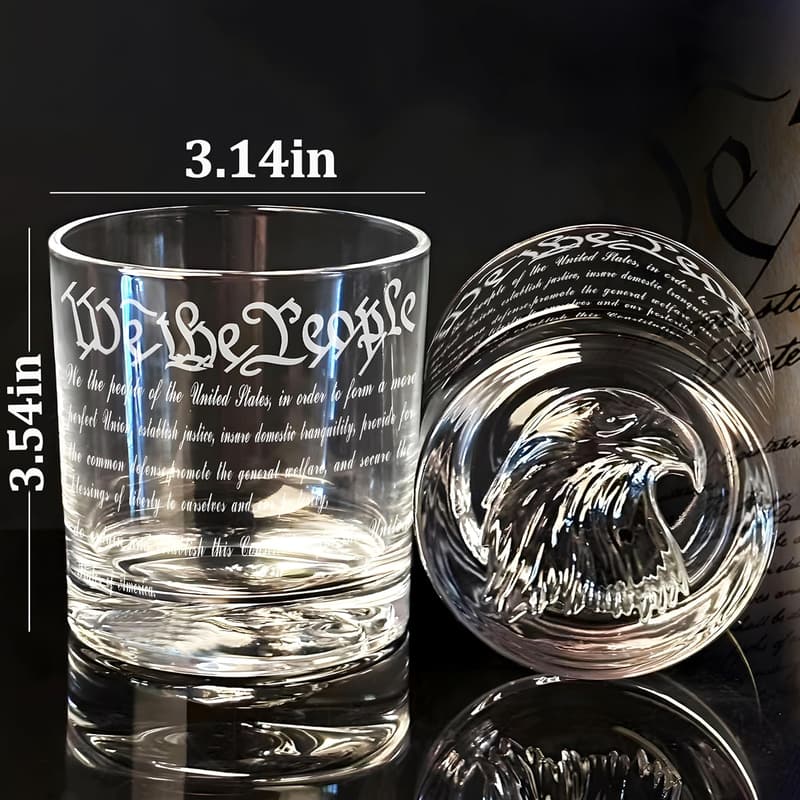 We the People Whiskey Decanter Set with Glasses for Dad