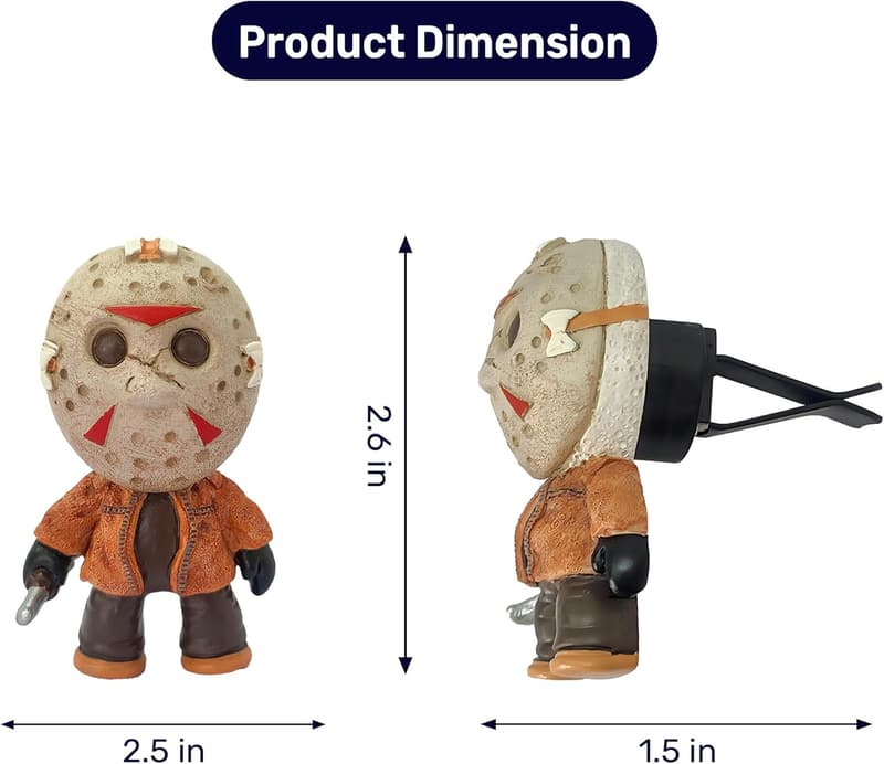 Gothic 3D Resin Movie Character Car Air Fresheners (2pcs)