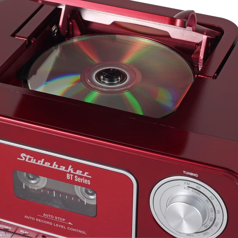 Bluetooth Portable Stereo CD Player with AM/FM Radio & Cassette
