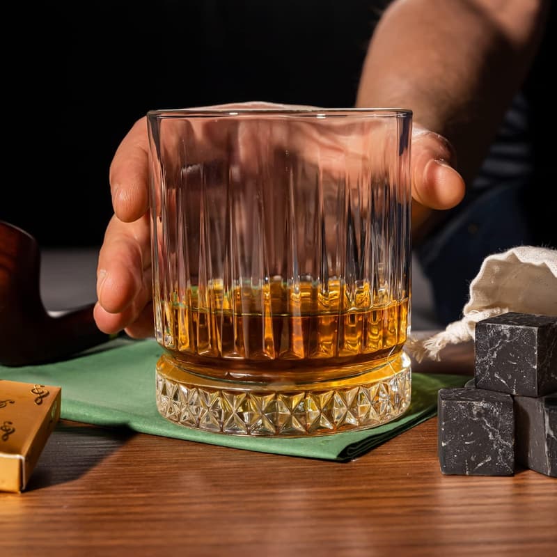 Wedding Anniversary Whiskey Gift Set for Men - Handmade Box