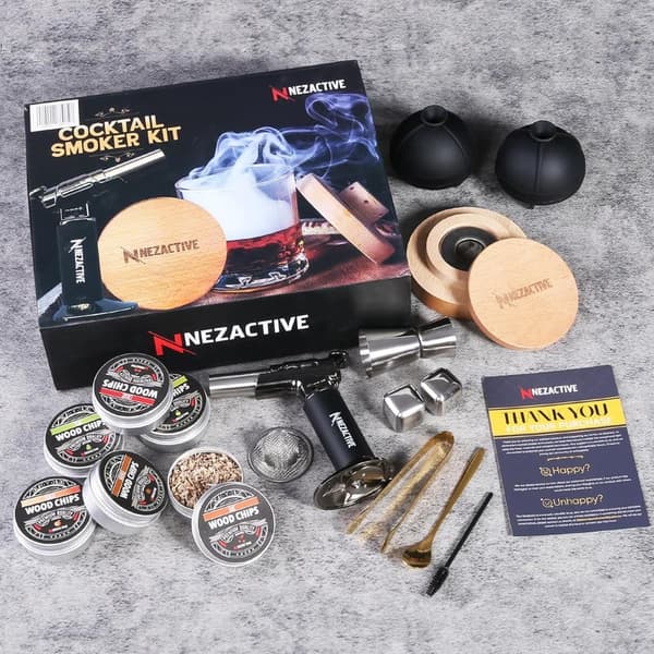 Cocktail Smoker Kit with 6 Flavor Chips & Accessories