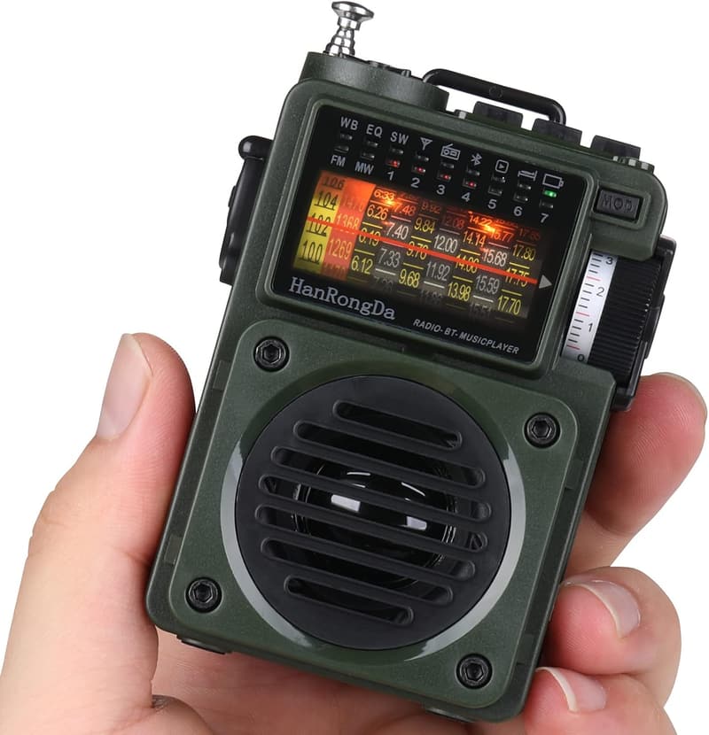 Rechargeable Shortwave Radio with Bluetooth and NOAA Alerts