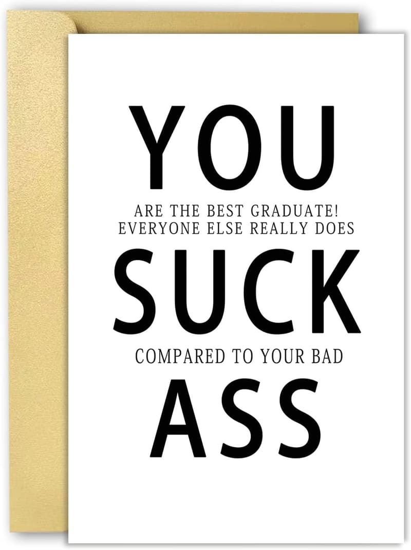 2025 Graduation Card for Him - Funny College Gift