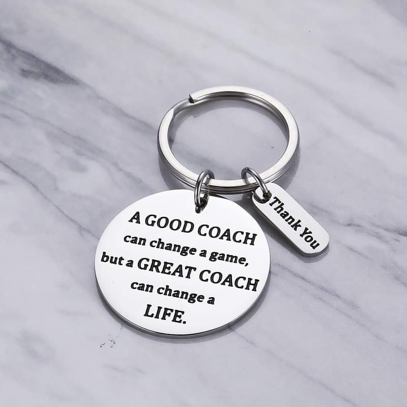 Appreciation Keychain Gift for Coaches - Perfect for Birthdays