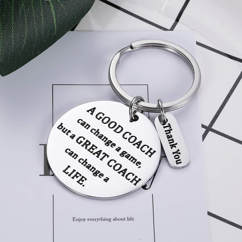 Appreciation Keychain Gift for Coaches - Perfect for Birthdays
