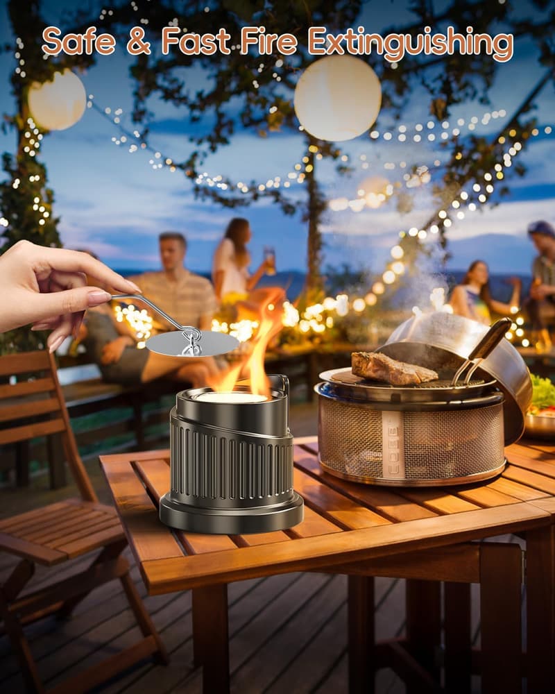 Valentine's Day Smokeless Tabletop Fire Pit - Heat-Resistant Ceramic