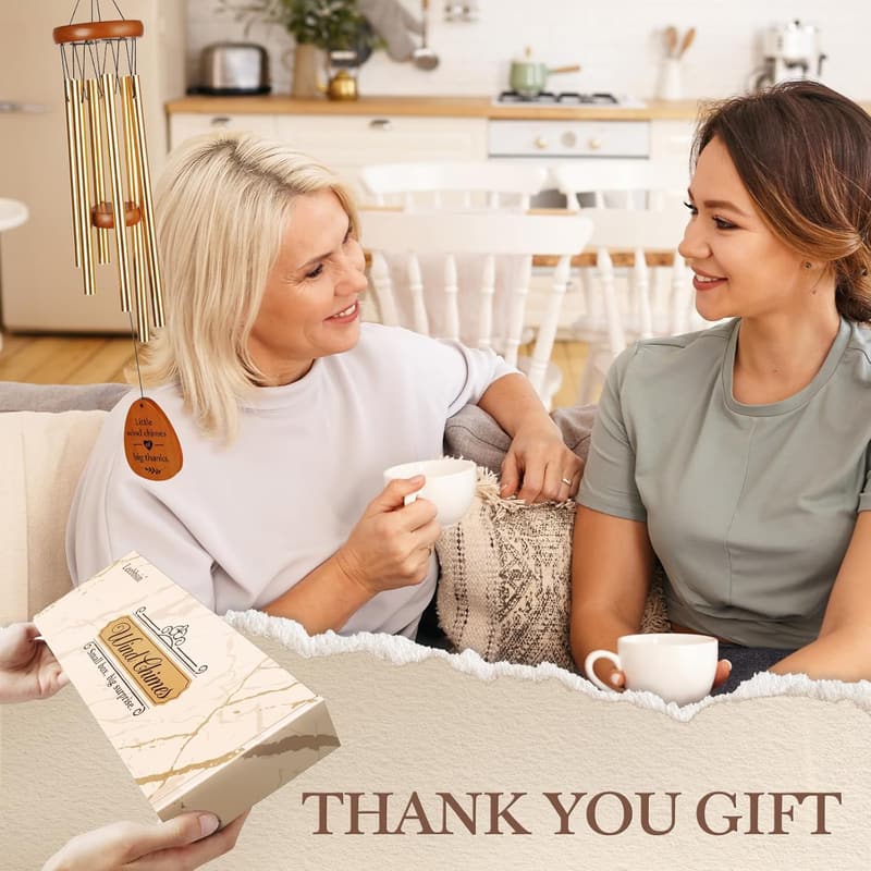 Thank You Wind Chimes Gift for Coworkers and Friends
