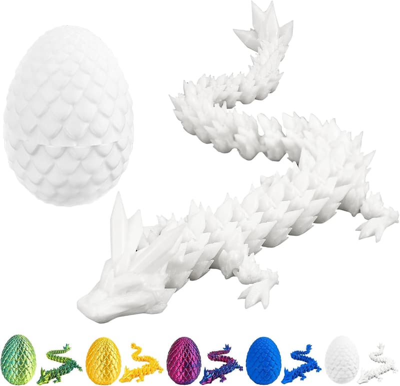 3D Printed Dragon Egg Fidget Toy for Home Office Decor