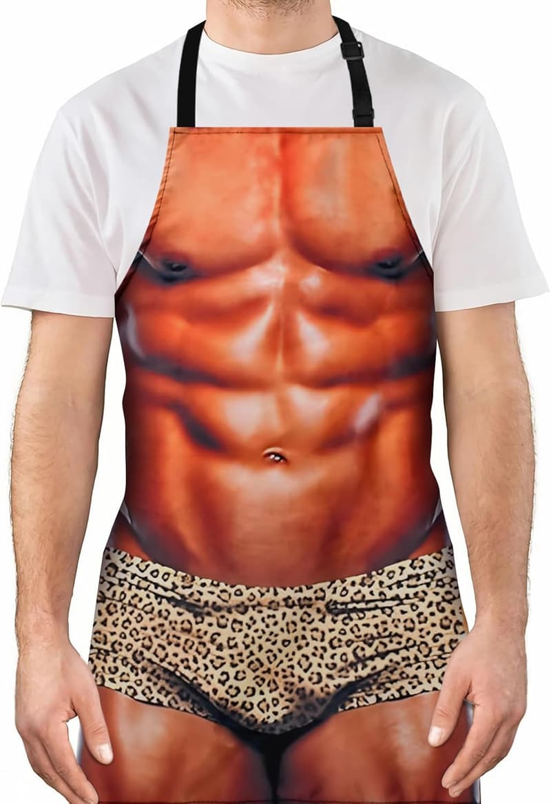 Funny Christmas Gag Gift Apron for Men