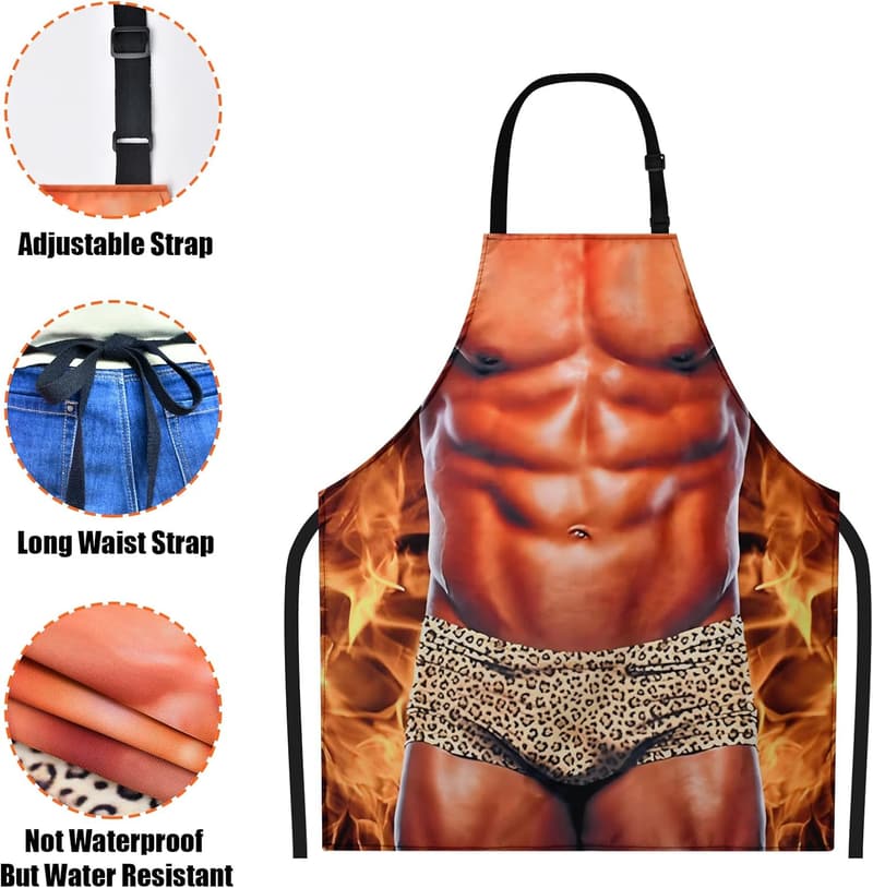 Funny Christmas Gag Gift Apron for Men