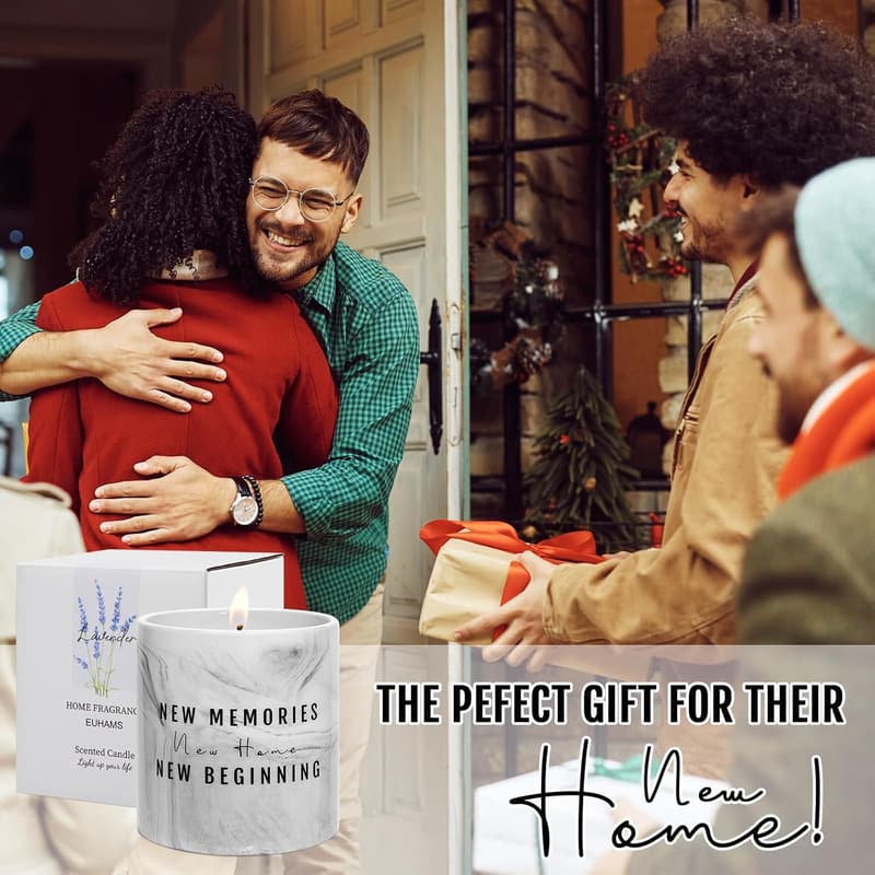 Unique Scented Candle - Housewarming Gift for Couples 9.5oz