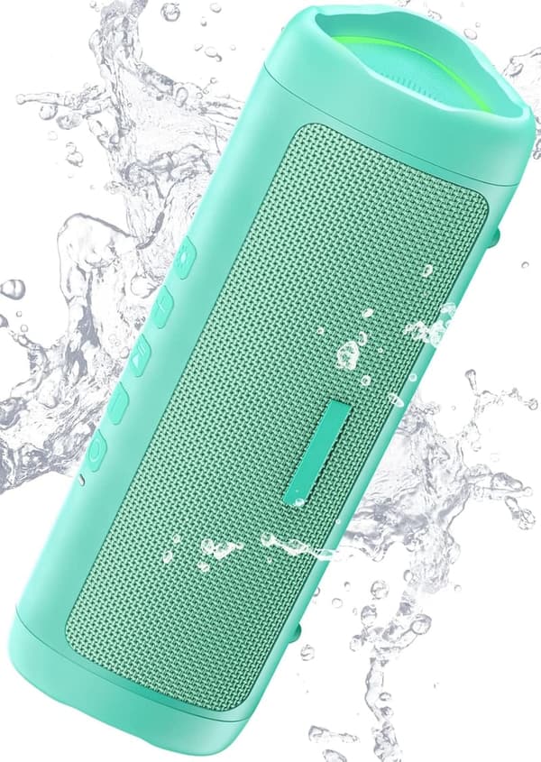 Teal IPX5 Waterproof Bluetooth Speaker with 20H Playtime