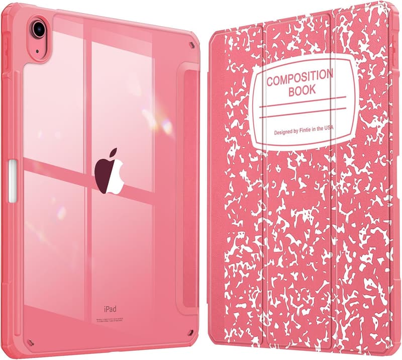 iPad 11th & 10th Gen Slim Case with Pencil Holder - Pink
