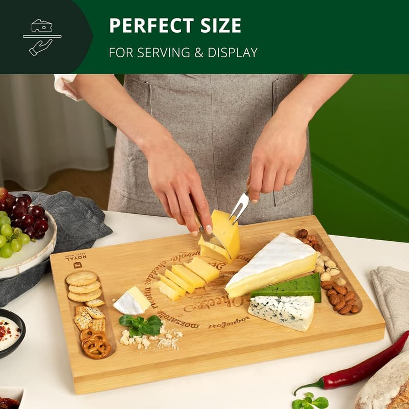 Bamboo Charcuterie Board Set - Perfect Housewarming Gift