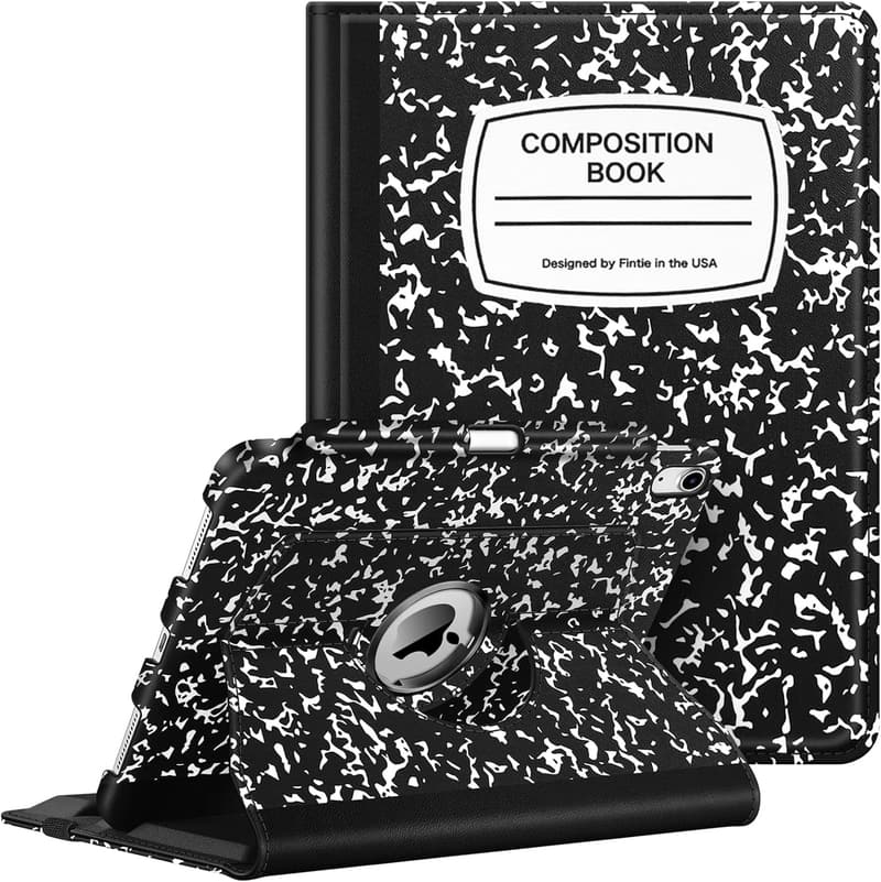 iPad Protective Case with 360° Rotation and Pencil Holder
