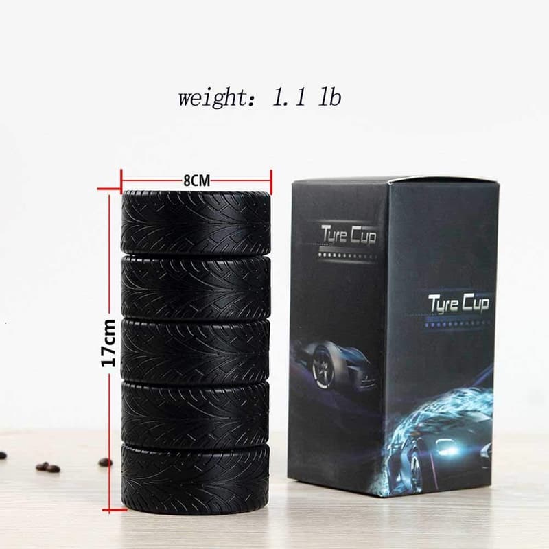 Personalized Tire Coffee Mug for Car Lovers - 11oz Stainless Steel