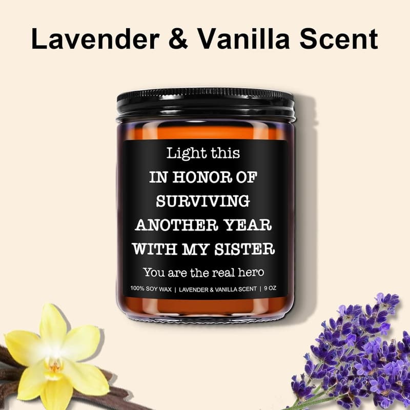 Brother-in-Law Birthday Candle - Funny Soy Wax, 9 oz