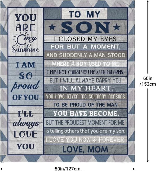 Son's Birthday Blanket 60