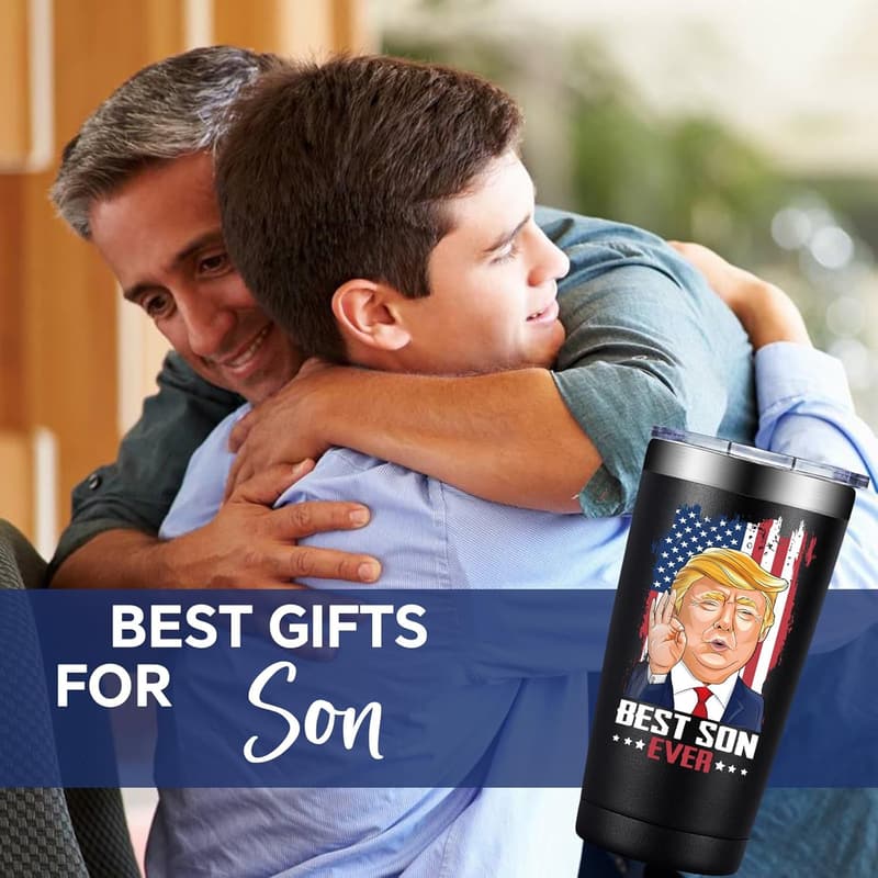 Father's Day Tumbler 20 oz for Adult Sons - Best Son Ever
