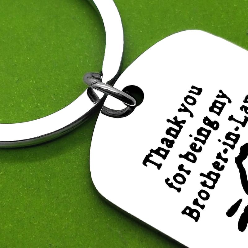 Thank You Brother-in-Law Keychain - Perfect Gift for Any Occasion