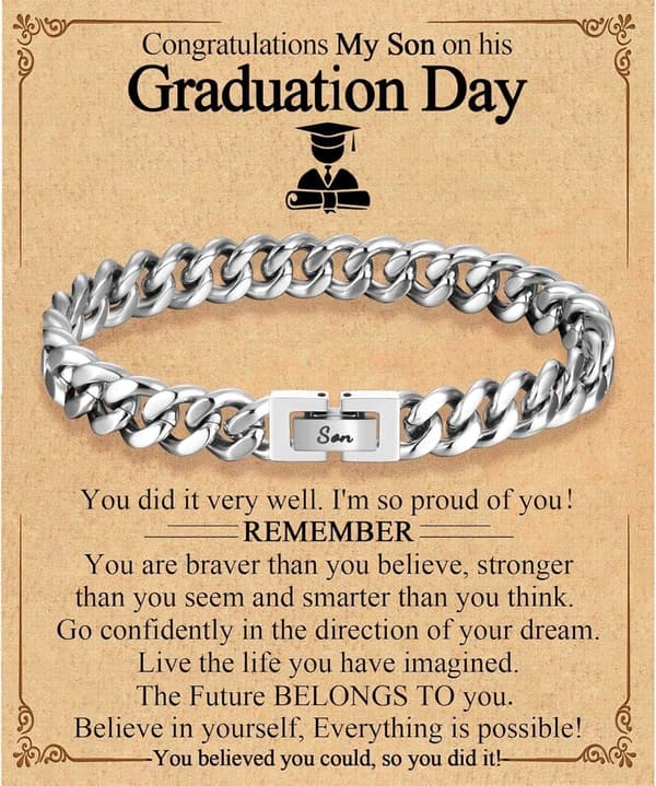Cuban Bracelet Gift for Men – Perfect for Graduation and Birthdays