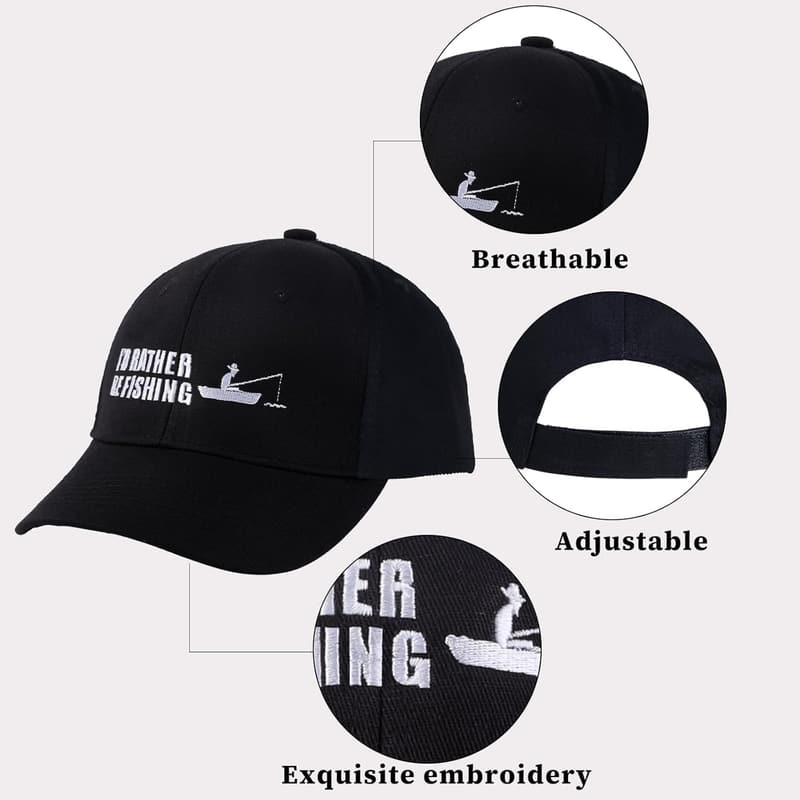 Funny Fishing Hat and Socks Gift Set for Dad
