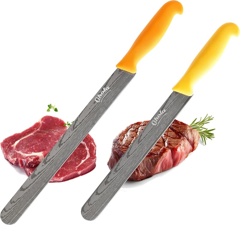 Premium Stainless Steel Carving Knives Set for BBQ Meat