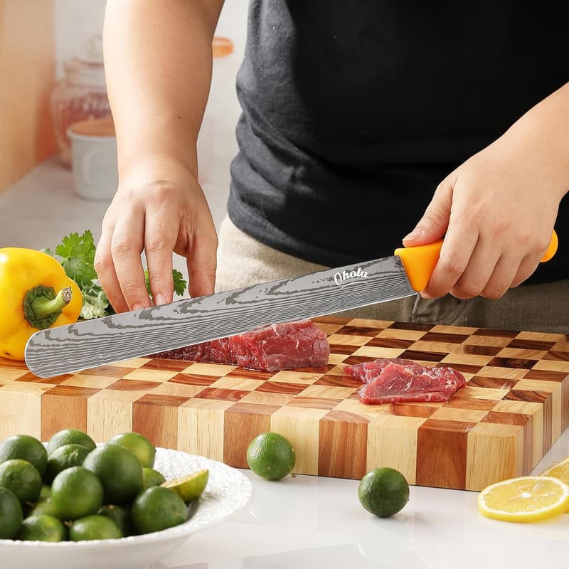 Premium Stainless Steel Carving Knives Set for BBQ Meat
