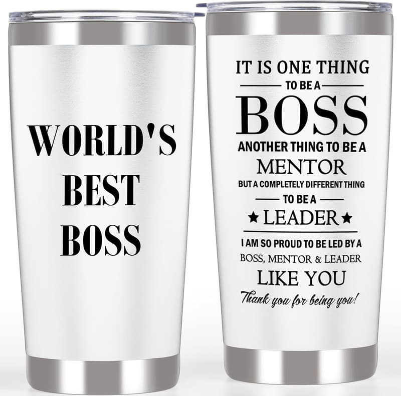 Boss's Day Appreciation Tumbler for Men & Women, 20 oz.