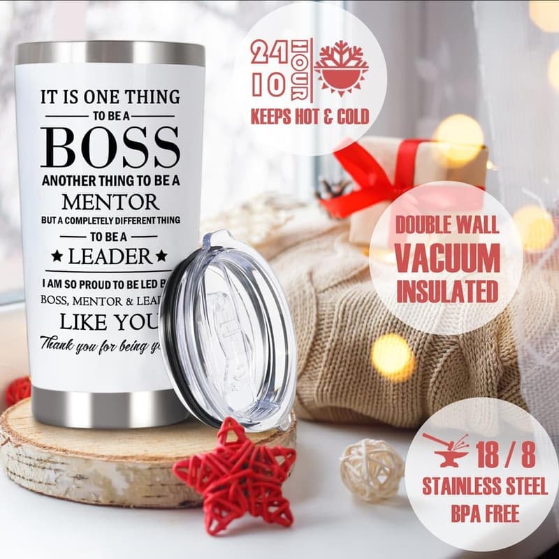 Boss's Day Appreciation Tumbler for Men & Women, 20 oz.