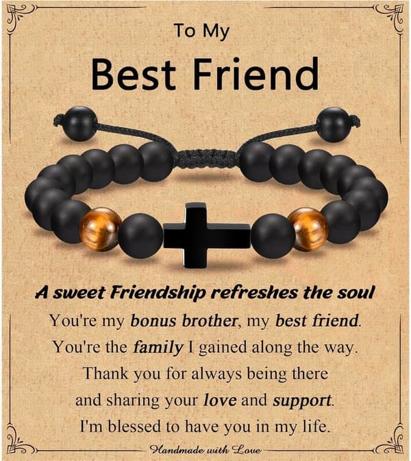 Easter Cross Bracelet Gift for Boys - Baptism & Christening
