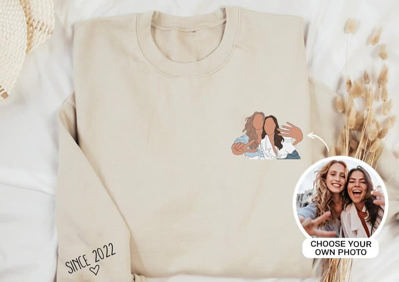 Personalized Besties Sweatshirt for Sisters & Friends