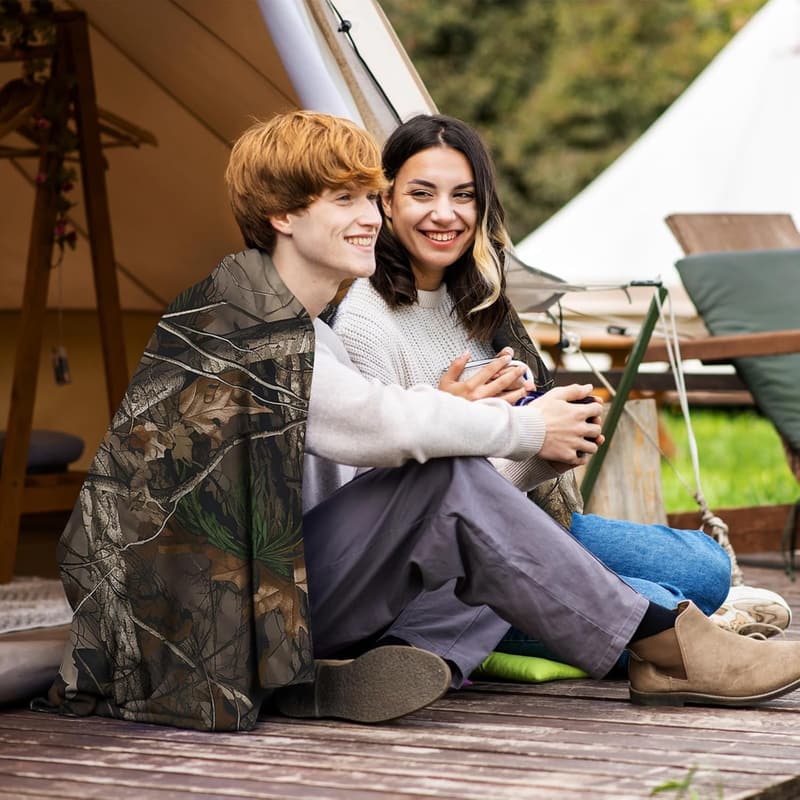 Hunting Gifts for Him: Camo Throw Blanket, 50