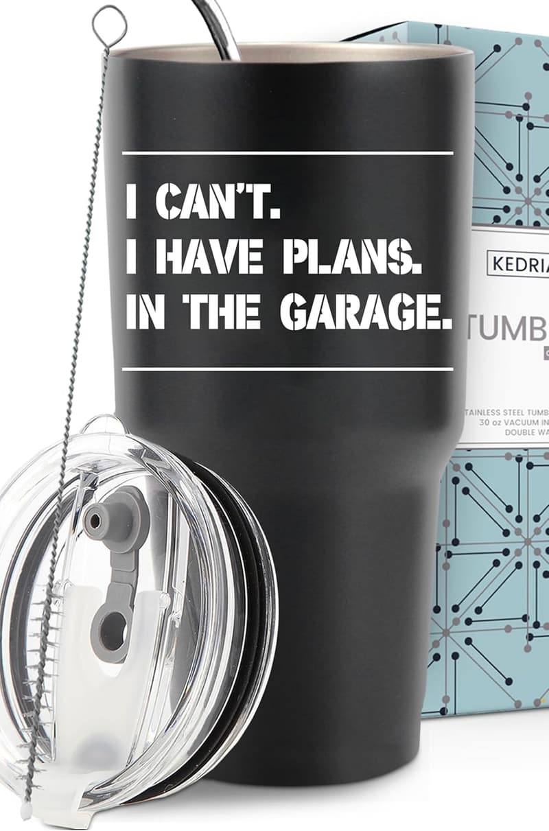 Funny 30oz Garage Tumbler - Unique Gifts for Dad