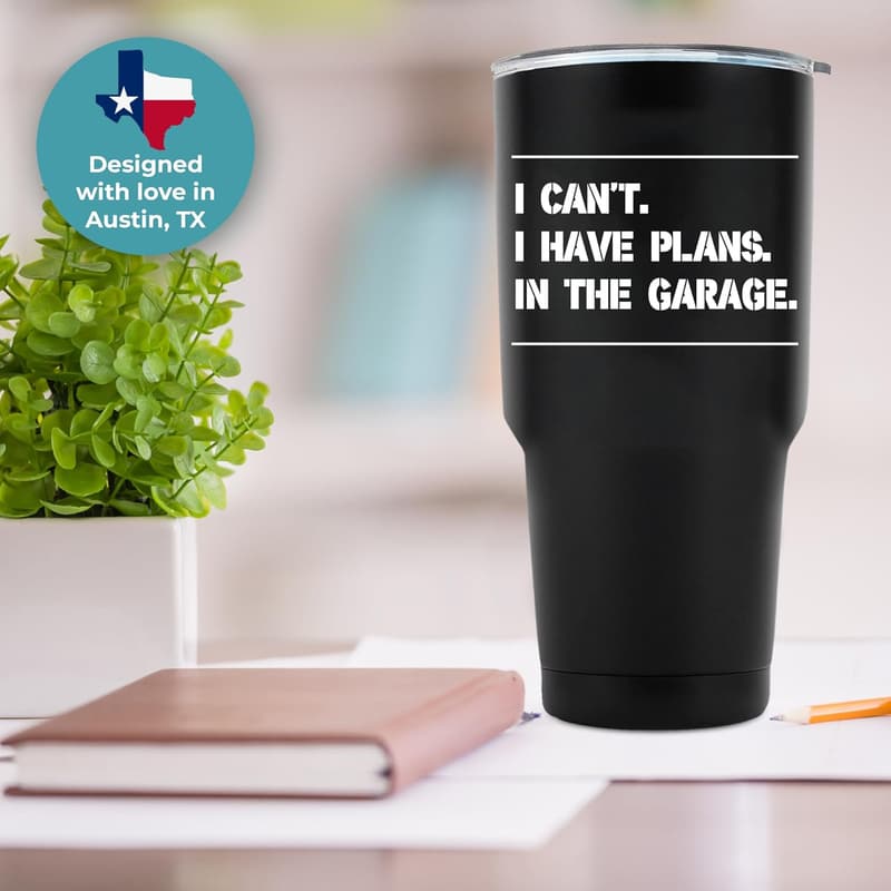 Funny 30oz Garage Tumbler - Unique Gifts for Dad