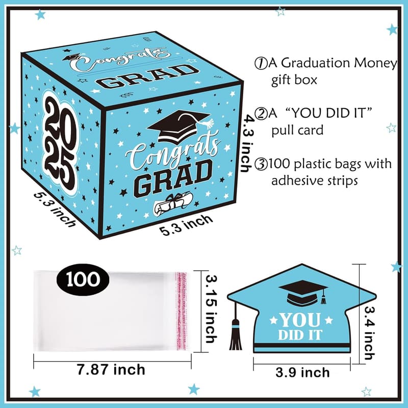 Funny Graduation Money Box with Pull Out Card for Grads
