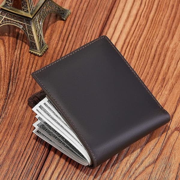 Personalized Leather Wallet for Son - Custom Engraved Gift