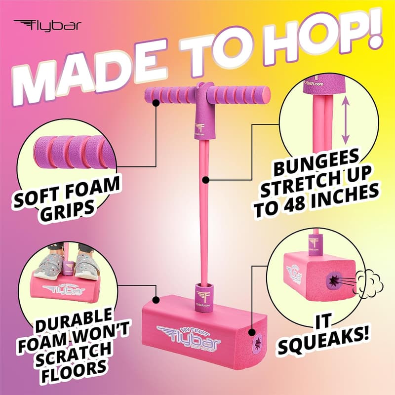 Kids' Foam Pogo Jumper - Safe, Durable Fun for Ages 3+