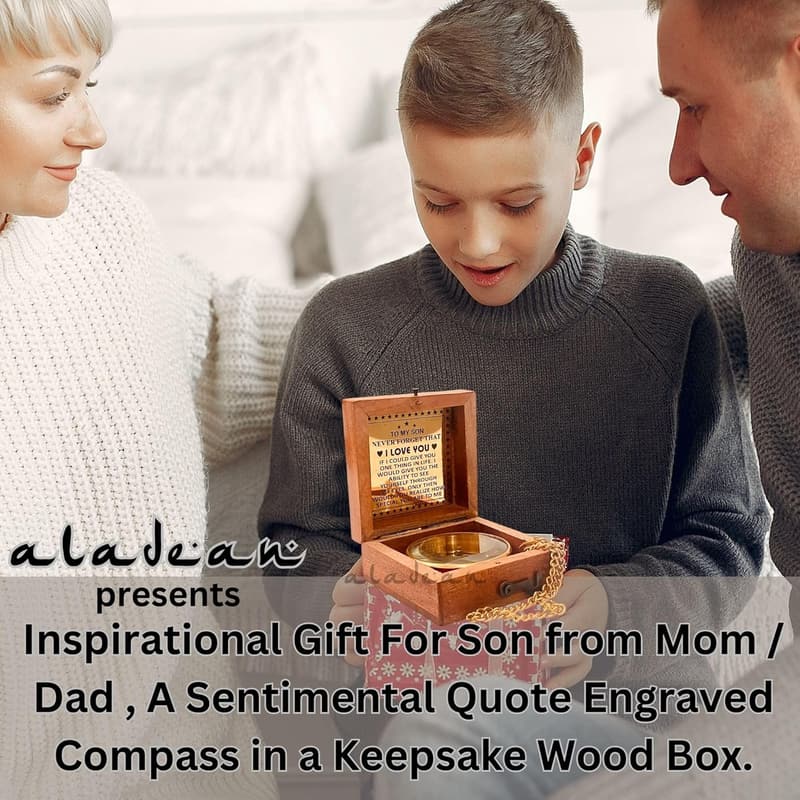 Graduation Compass Gift for Son from Mom and Dad, 2
