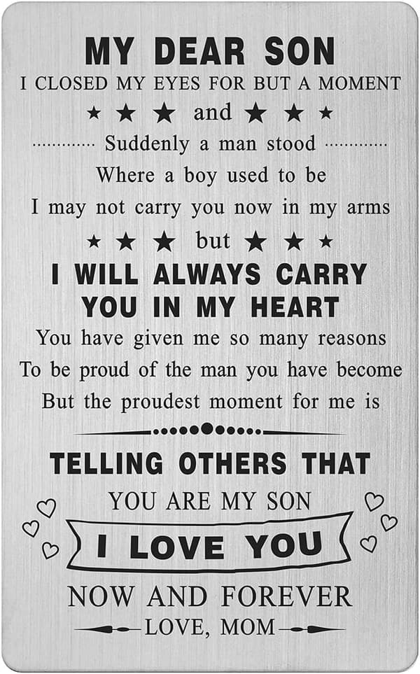 Father's Day Card for Son - Proud of You Gift Idea