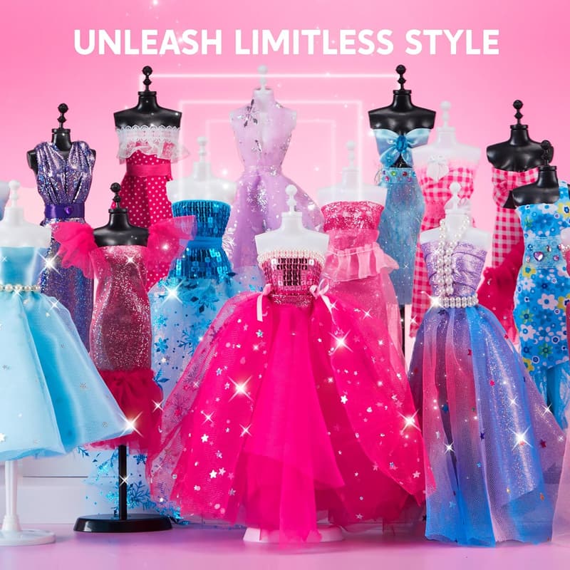 DIY Fashion Design Craft Kit for Girls Aged 8-12 - 400+ PCS