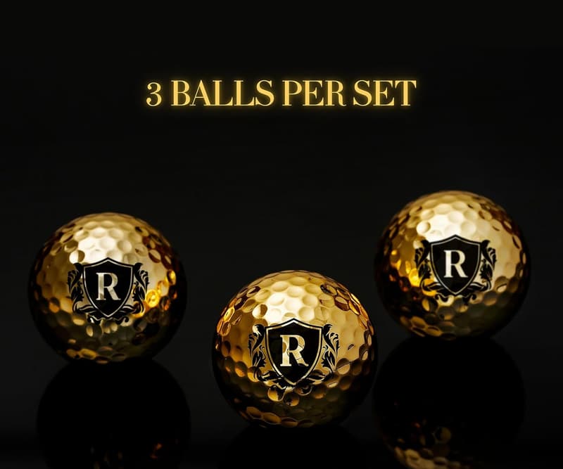 Personalized Colored Golf Balls for Golf Lovers' Birthdays