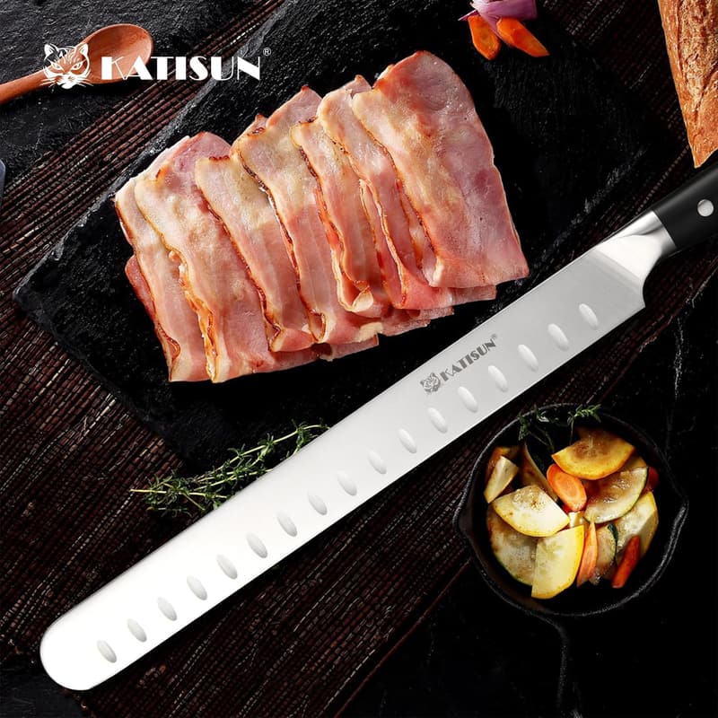 13-Inch Stainless Steel Carving Knife with Ergonomic Handle